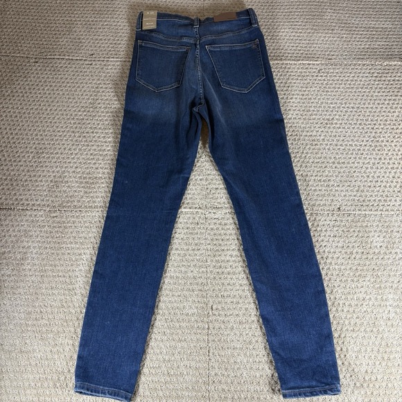 Womens Madewell Medium Wash Jeans Size 27 Slim Skinny Roadtripper Stretch Dark - Picture 13 of 13